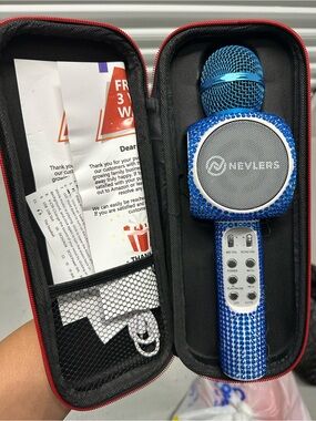 Heylers Blue Crystal Wireless Karaoke Microphone
